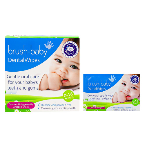 Салфетки с ксилитом Brush Baby Dental Wipes 