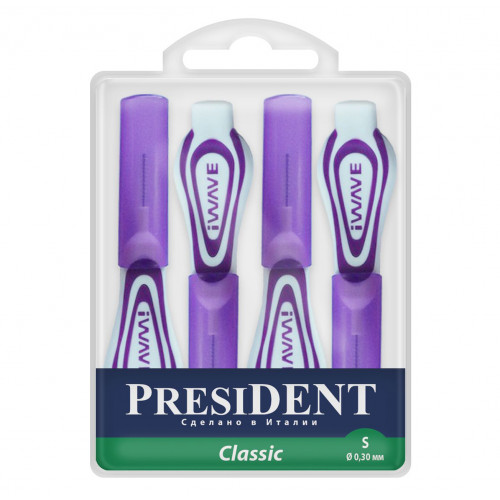 Межзубные ёршики PresiDENT Classic S 0,3 мм. Межзубные ёршики PresiDENT Classic S 0,3 мм.