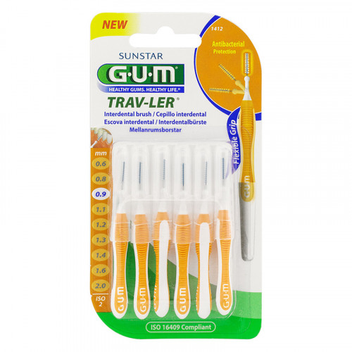 Ершики GUM TRAV-LER №3 0,9 мм, 6 шт