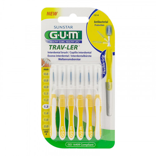 Ершики GUM TRAV-LER №4 1,3 мм, 6 шт