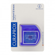 Зубная нить Curaprox DF845 "implant & braces", 50 шт