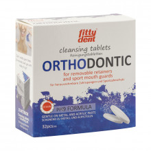 Очищающие таблетки Fittydent Orthodontic