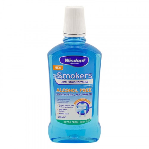 Ополаскиватель Wisdom Smokers Extra fresh mint, 500мл