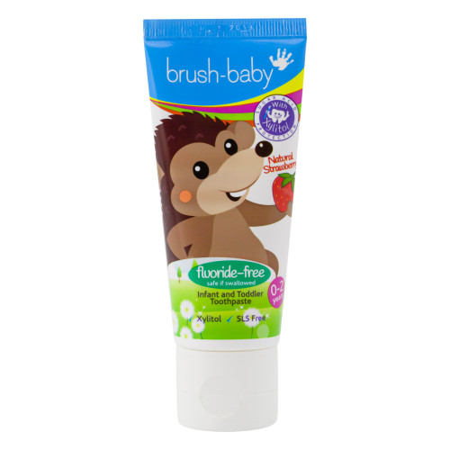 Зубная паста для прорезывающихся зубов Brush Baby BR091 от 0-2 лет, клубника, 50 мл