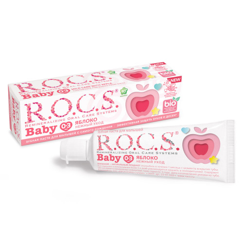 Зубная паста R.O.C.S. Baby 0-3 лет, Яблоко, 35 мл Зубная паста R.O.C.S. Baby 0-3 лет, Яблоко, 35 мл