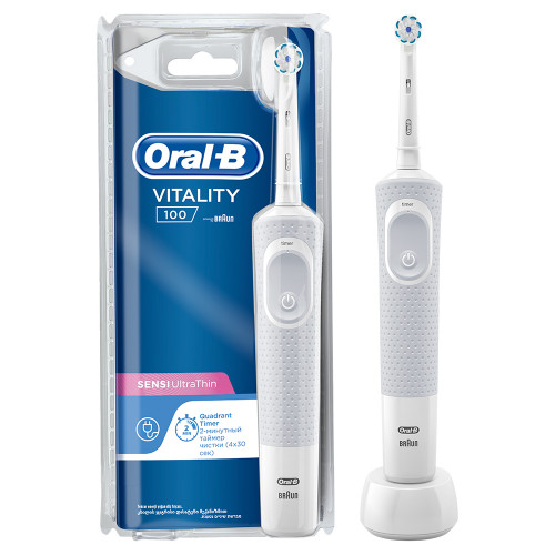 Электрическая зубная щетка Braun Oral-B Vitality 100 D100.413.1 Sensi Ultra Thin