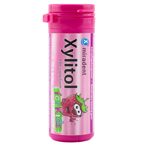 Жевательная резинка Miradent Xylitol for Kids, земляника, 30 г