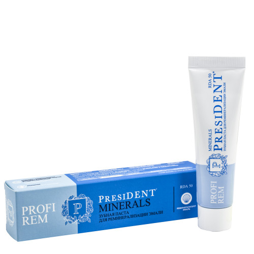 Зубная паста PresiDENT PROFI REM Minerals для реминерализации эмали, 50 мл