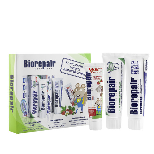 Набор Biorepair Комплексная защита для все семьи, земляника