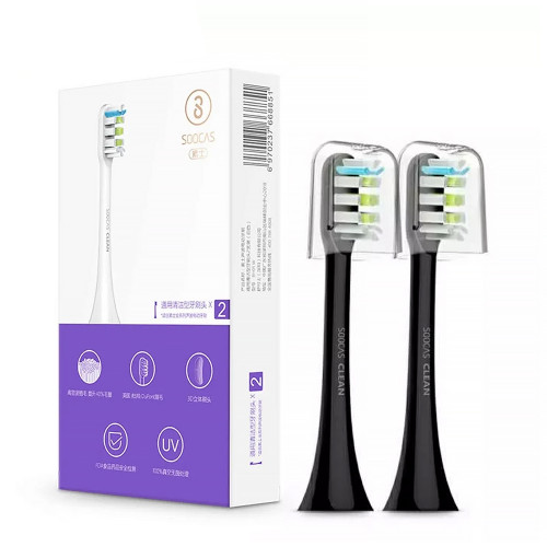 Насадки Xiaomi Soocas черная BH01B, 2 шт Насадки Xiaomi Soocas черная BH01B, 2 шт