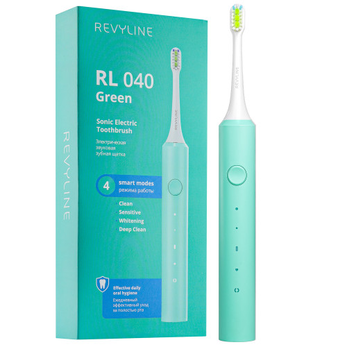 Электрическая звуковая щетка Revyline RL 040, зеленая