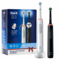 Электрическая зубная щетка Braun Oral-B PRO 3 3900 Duo, набор: белая и черная