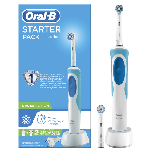 Электрическая зубная щетка Braun Oral-B Vitality CrossAction Starter Pack