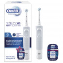 Набор электрическая зубная щетка Braun Oral-B Vitality D 100 Sensi Ultra Thin +Зубная нить Oral-B pro-expert прохладная мята, 25м