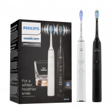 Набор щеток Philips Sonicare 9000 Diamond Clean H9914/57 розовая + черная