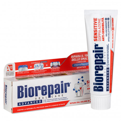 Зубная паста Biorepair Sensitive Double Action 75 мл Зубная паста Biorepair Sensitive Double Action 75 мл