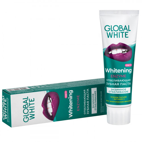 Зубная паста Global White Whitening Enzyme, 100 г