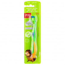 Зубная щетка Splat Kids зеленая от 2 до 8 лет, soft