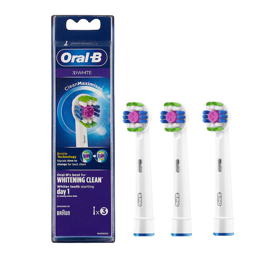 Насадки Braun Oral-B 3D White, Clean Maximiser, 3 шт