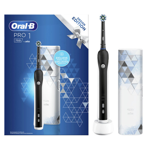 Электрическая зубная щётка Braun Oral-B PRO 1 750 Design Edition Black 