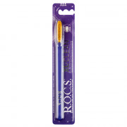 Зубная щетка R.O.C.S. XL-Clean фиолетовая - желтая, medium