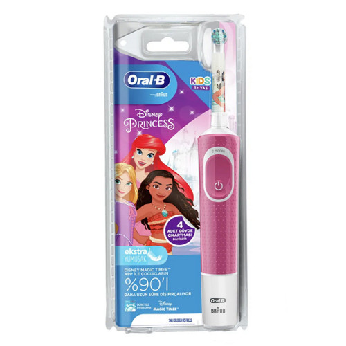 Детская электрическая зубная щетка Braun Oral-B Vitality Kids Disney Princess D100.413.2K