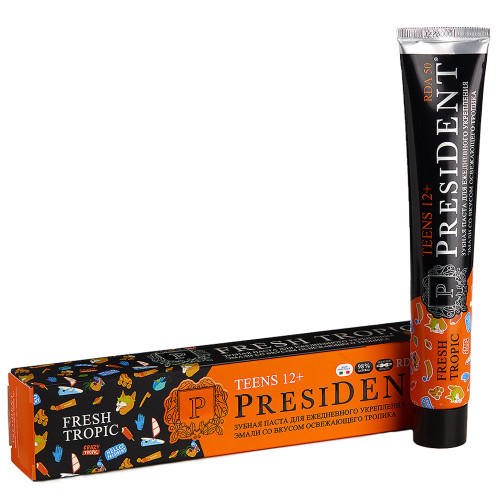 Зубная паста PresiDENT Teens Fresh Tropic 12+, 70 мл