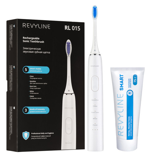 Набор Revyline RL 015 белая + Зубная паста Revyline Smart, 75 г