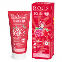 Зубная паста R.O.C.S. Kids Малина и Клубника 4-7 лет, 35 мл