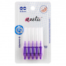 Ершики Azotii Q-SHAPED Interdental Brushes 0,5 мм, 5 шт