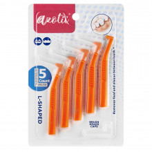 Ершики Azotii L-SHAPED Interdental Brushes 1,2-1,5 мм, 5шт