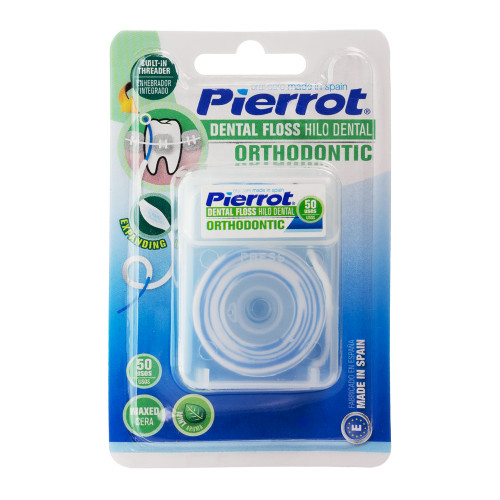 Межзубный флосс Pierrot Orthodontic Dental Floss вощеный, 50 шт.