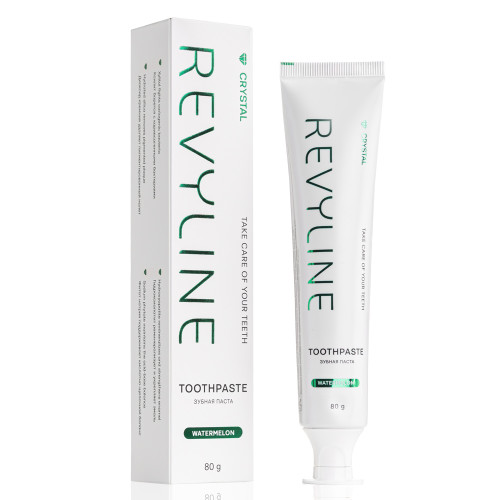 Зубная паста Revyline Crystal Арбуз, без фтора, 80 г Зубная паста Revyline Crystal Арбуз, без фтора, 80 г