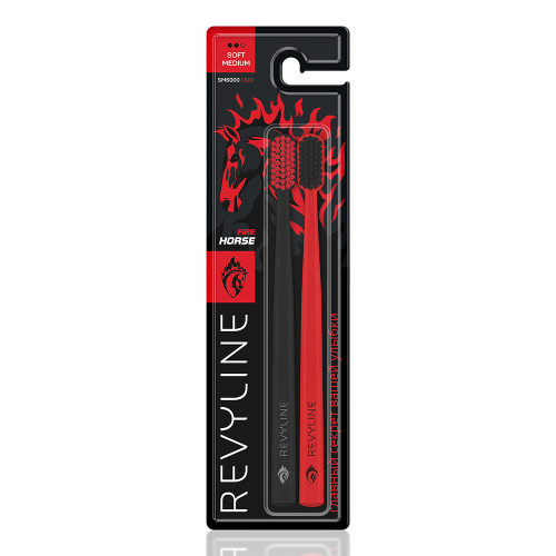 Набор зубных щеток Revyline SM6000 DUO Special Color Edition Fire Horse Набор зубных щеток Revyline SM6000 DUO Special Color Edition Fire Horse