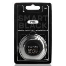 Зубная нить вощеная Revyline PTFE Smart Black, мятная, 30 м