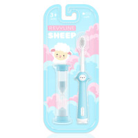 Детская зубная щетка Revyline Sheep 3+ с песочными часами, голубая