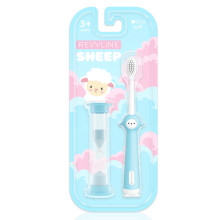Детская зубная щетка Revyline Sheep 3+ с песочными часами, голубая