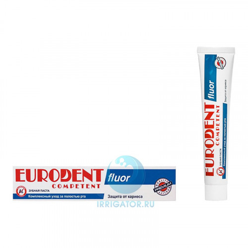 Зубная паста Eurodent Competent Fluor реминерализирующая, 75 мл