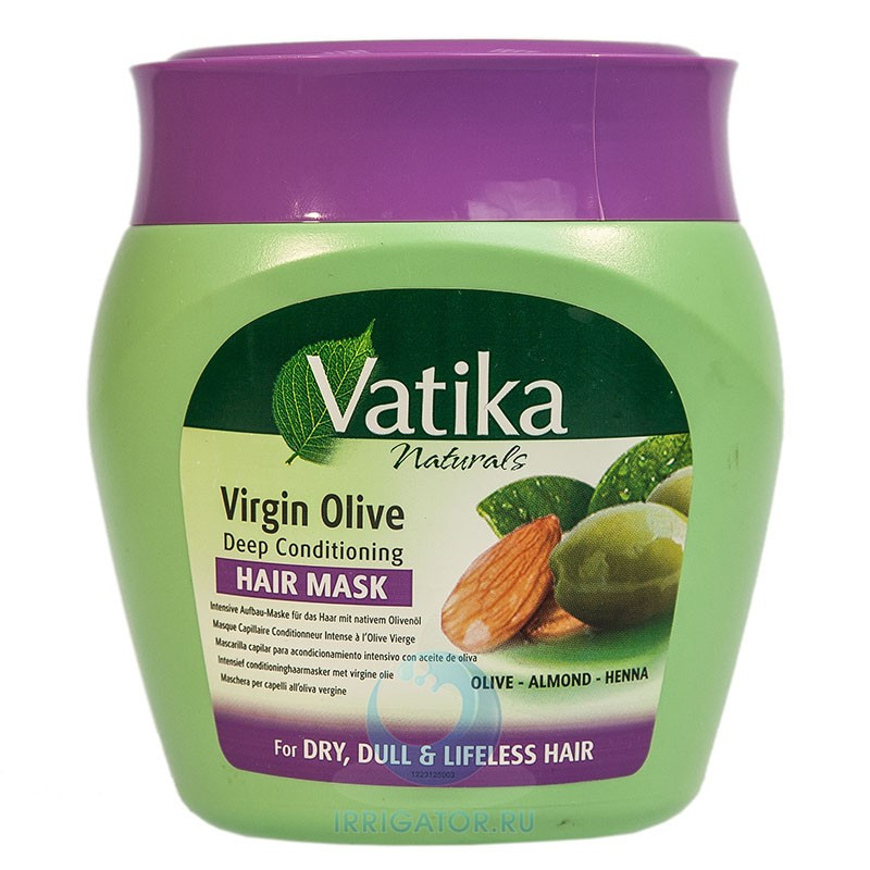 Маска для волос dabur vatika virgin olive deep conditioning оливковая