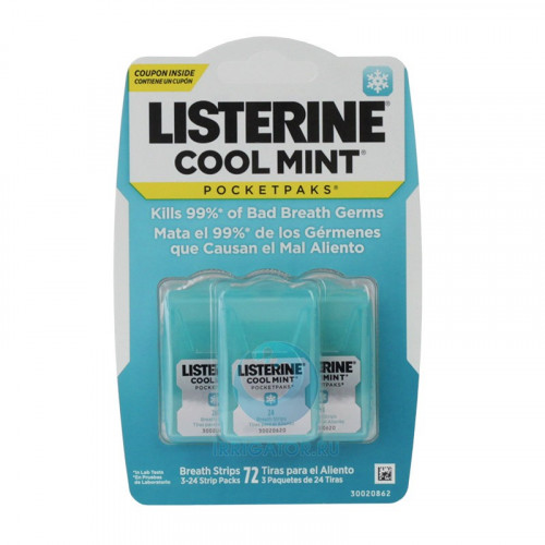 Пластины Listerine coolmint освежающие