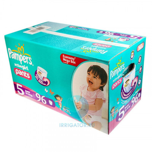 PAMPERS подгузники-трусики Activ Girl Junior 12-18 кг Мега 96 шт