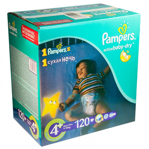 PAMPERS подгузники Premium Care Midi Мега 120 шт