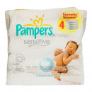 PAMPERS Sensitive Quatro салфетки детские увлажненные сменный блок (3+1)х56