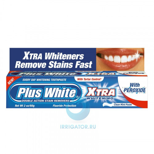 Plus White Xtra отбеливающая зубная паста 60 мл