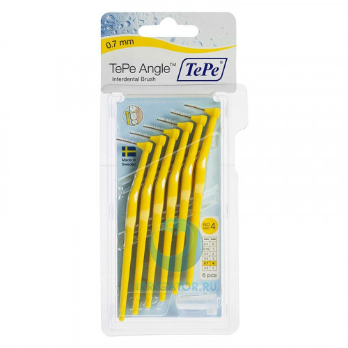 Ершики TePe Angle Yellow 0.7 мм