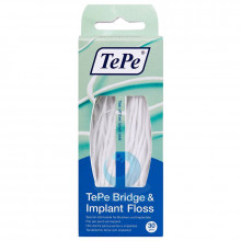 Зубная нить TePe Bridge&Imlant Floss, 30 шт