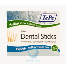 Зубочистки TePe Wooden Fluoride, 40 шт