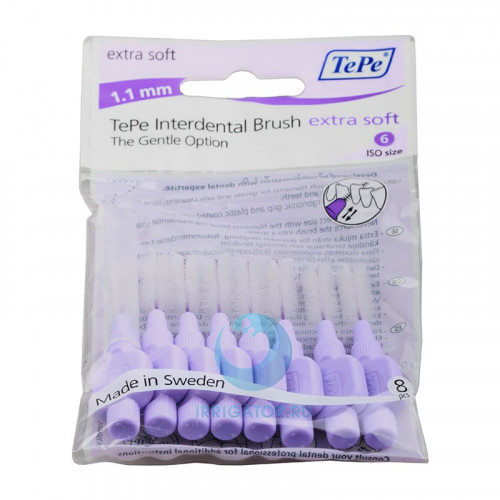 Ершики TePe Interdental Brush extra soft 1.1 мм Purple