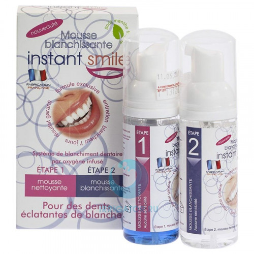 Набор для отбеливания зубов W&S MOUSSE INSTANT SMILE 2 ETAPE