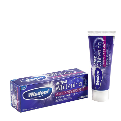 Зубная паста Wisdom Active Whitening Instant Bright, 75мл